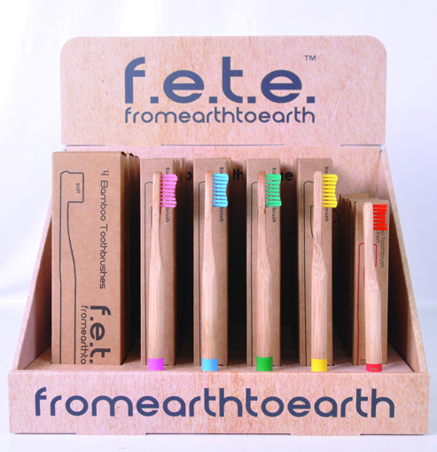 Picture of f.e.t.e Bamboo Toothbrush Display