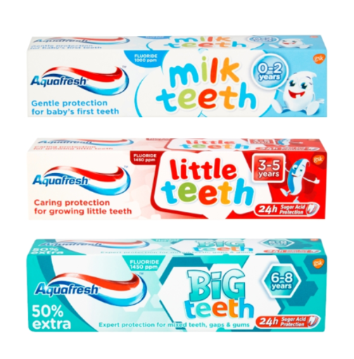 Picture of Aquafresh Toothpastes (50ml)