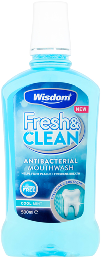 Picture of Wisdom Fresh & Clean Mouthwash 500ml
