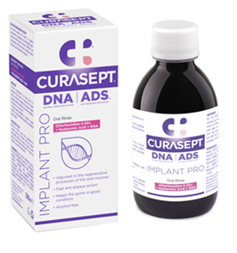 Picture of Curasept ADS Implant Pro Oral Rinse 0.20% Chlorhexidine with Hyaluronic Acid & DNA 200ml
