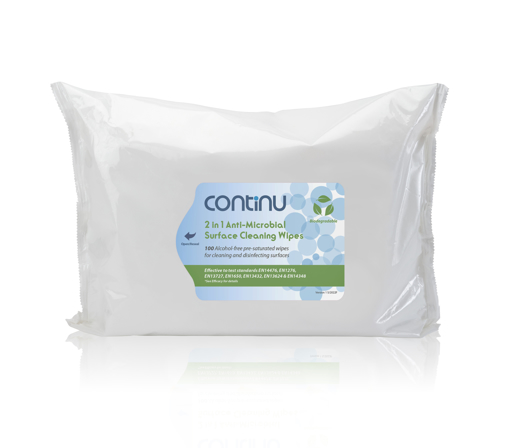 Picture of Continu 2 in 1 Biodegradable Wipes (100 pack)