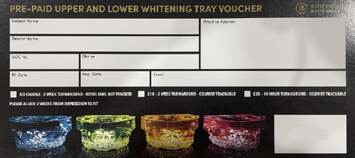 Picture of Boutique Whitening Tray Voucher