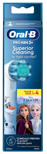 Picture of Oral B Kids Frozen 4 Pack Toothbrush Heads
