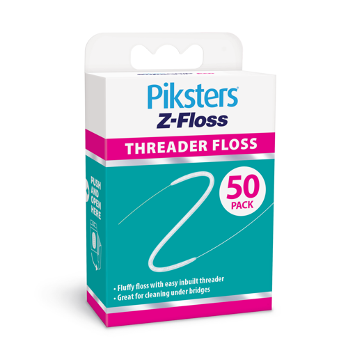 Picture of Piksters Z-Floss Threader Floss (50 pack)