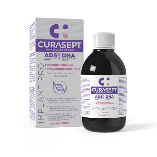 Picture of Curasept ADS Implant Pro Oral Rinse 0.20% Chlorhexidine with Hyaluronic Acid & DNA 200ml